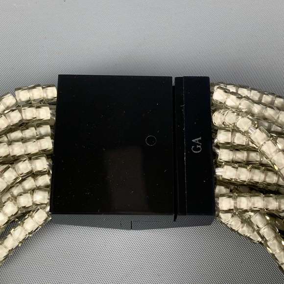 GIORGIO ARMANI Clear Crystal Choker Necklace - Picture 3 of 5